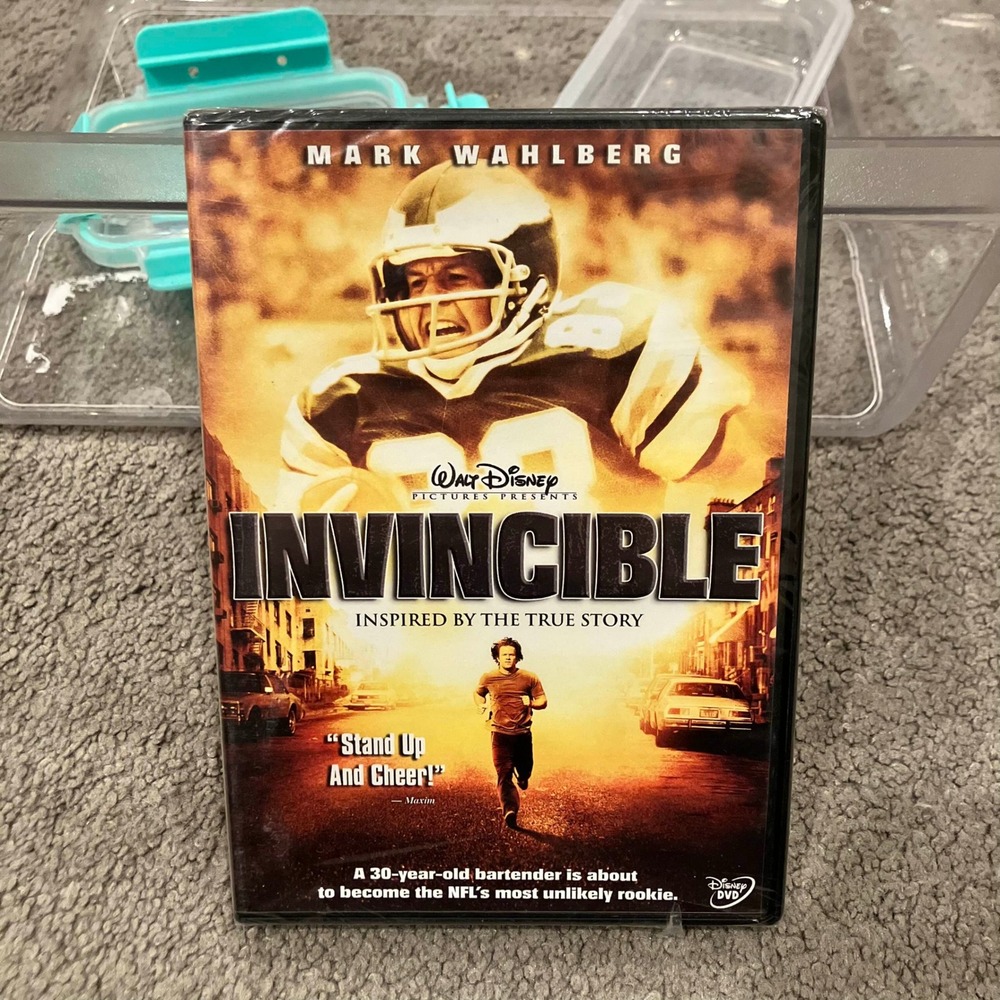 Invincible DVD 2006 Widescreen Mark Wahlberg Disney New Sealed Drama Sports
